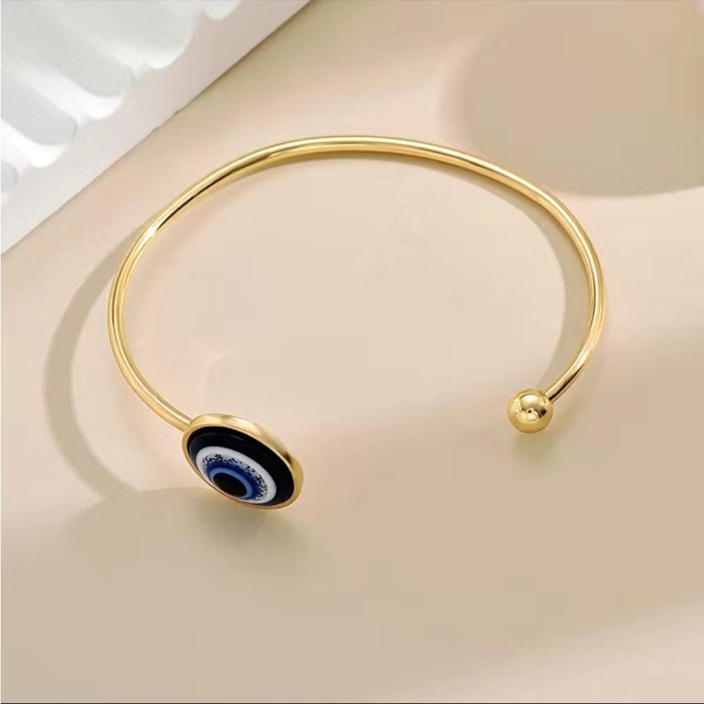 Evil Eye Cuff Bracelet - Picture 2 of 4